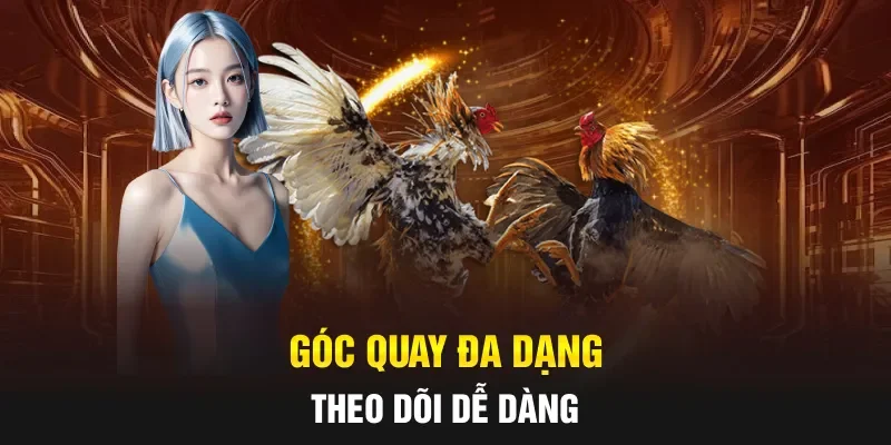 Góc quay đa dạng, theo dõi dễ dàng