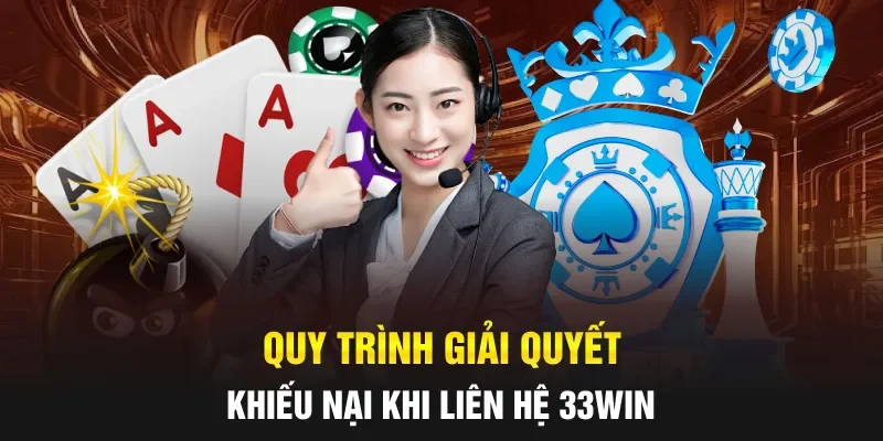 Quy trình giải quyết khiếu nại khi liên hệ 33WIN