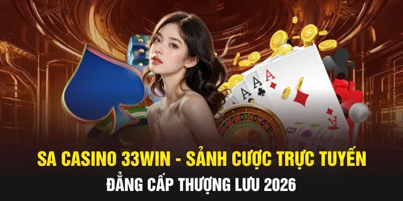 SA Casino 33WIN - Sảnh Cược Trực Tuyến Đẳng Cấp Thượng Lưu 2026